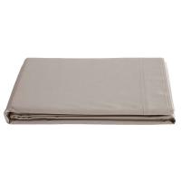 Drap plat pour lit simple 180x290 cm percale de coton MANOIR beige Lin