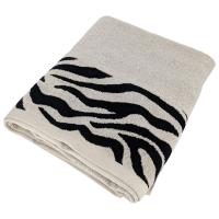 Drap de bain absorbant 100% coton 100x150cm ZEBRA bordure beige