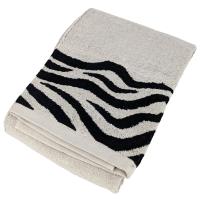 Drap de douche absorbant 100% coton 70x140cm ZEBRA bordure beige