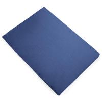 Drap plat 270x300 cm mousseline de coton collection MILOS bleu indigo