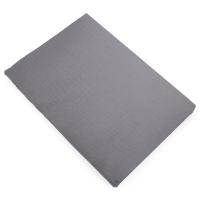 Drap plat 270x300 cm mousseline de coton collection MILOS gris cendre