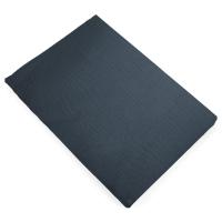 Drap plat 270x300 cm mousseline de coton MILOS noir granit