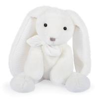 Peluche lapin 40 cm polyester collection PREPPY CHICS blanc