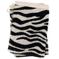 Lot de 2 gants de toilette absorbants 100% coton ZEBRA beige