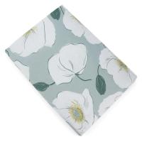 Housse de couette 140x200 cm percale de coton ADÈLE vert céladon