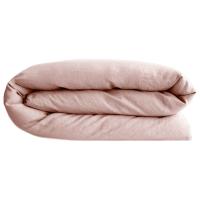 Housse de couette 240x220 cm lin lavé SONATE Rose