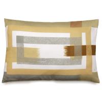 Housse de coussin pur coton 40x60 cm cm collection ATHOS jaune jasmin