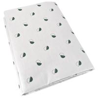 Housse de couette 140x200 cm percale 100% coton ALEX vert Kaki