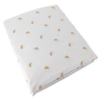 Housse de couette 140x200 cm percale 100% coton ALEX marron Moka