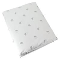 Housse de couette 140x200 cm percale 100% coton ALEX gris Nuage