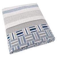 Housse de couette 140x200 cm 100% coton DIEGO bleu baltique