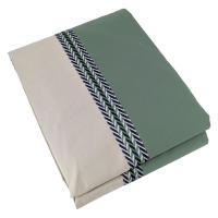 Housse de couette 140x200 cm percale 100% coton NOA vert Kaki