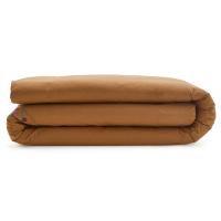 Housse de couette 140x200 cm percale de coton POESIE D'AUTOMNE marron Bronze