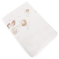 Housse de couette 160x210 cm percale de coton TRÉSOR NACRÉ Blanc mascarpone