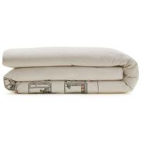 Housse de couette 200x200 cm percale de coton BONJOUR blanc Mascarpone