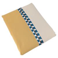 Housse de couette 200x200 cm en percale 100% coton ROMY Ambre