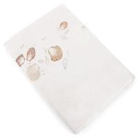 Housse de couette 200x200 cm percale de coton TRÉSOR NACRÉ Blanc mascarpone