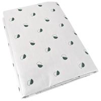 Housse de couette 240x220 cm percale 100% coton ALEX vert Kaki