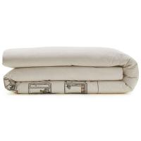 Housse de couette 240x220 cm percale de coton BONJOUR blanc Mascarpone