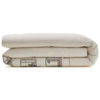 Housse de couette 250x220 cm percale de coton BONJOUR blanc Mascarpone