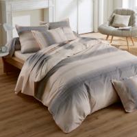 Housse de couette 260x240 cm percale 100% coton ESTEBAN Beige