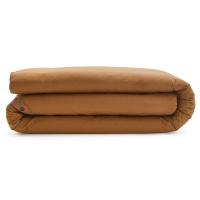 Housse de couette 260x240 cm percale de coton POESIE D'AUTOMNE marron Bronze