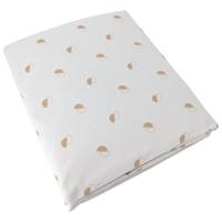 Housse de couette 280x240 cm percale 100% coton ALEX marron Moka