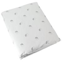 Housse de couette 280x240 cm percale 100% coton ALEX gris Nuage