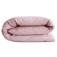 Housse de couette uni 240x220 cm percale de coton MANOIR Rose