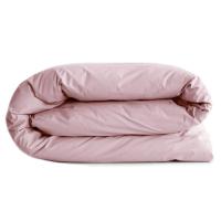 Housse de couette uni 260x240 cm percale de coton MANOIR Rose