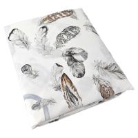 Housse de couette 240x220 cm Percale pur coton PLUMES