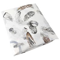 Housse de couette 260x240 cm Percale pur coton PLUMES