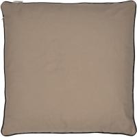 Housse de coussin 80x80 cm MONTSEGUR marron Tourterelle