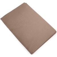 Housse de couette 260x240 cm mousseline de coton MILOS marron camel