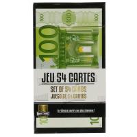 Jeu de cartes Euro motif argent collection GAME  comporte 54 cartes