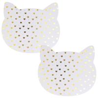 Lot de 2 sets de table enfant CHAT Doré