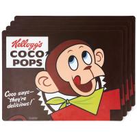 Lot de 4 sets de table 30x40 cm collection SO GOOD marron Coco Pops