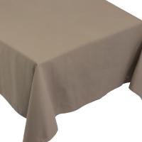 Nappe carrée 220x220 cm DIABOLO marron Tourterelle traitement teflon