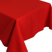 Nappe carrée 80x80 cm DIABOLO rouge Tomate traitement teflon