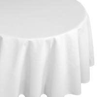 Nappe ovale 180x400 cm DIABOLO Blanc traitement teflon