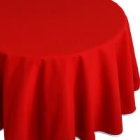 Nappe ovale 180x400 cm DIABOLO rouge Tomate traitement teflon