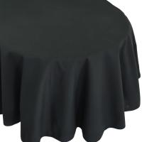 Nappe ovale 180x450 cm DIABOLO Noir traitement teflon