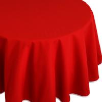 Nappe ovale 180x450 cm DIABOLO rouge Tomate traitement teflon