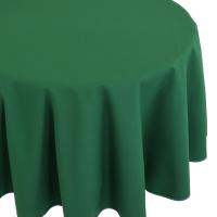 Nappe ovale 180x450 cm DIABOLO vert Sapin traitement teflon