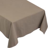 Nappe rectangle 160x450 cm DIABOLO marron Tourterelle traitement teflon