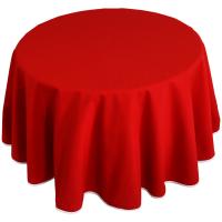 Nappe ronde 180 cm DIABOLO rouge Tomate traitement teflon