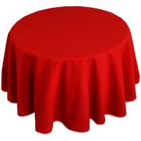 Nappe ronde 200 cm DIABOLO rouge Tomate traitement teflon