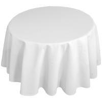 Nappe ronde 240 cm DIABOLO Blanc traitement teflon