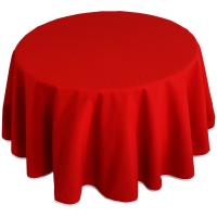 Nappe ronde 240 cm DIABOLO rouge Tomate traitement teflon