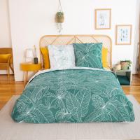 Parure de lit 260x240 cm coton TILDA vert